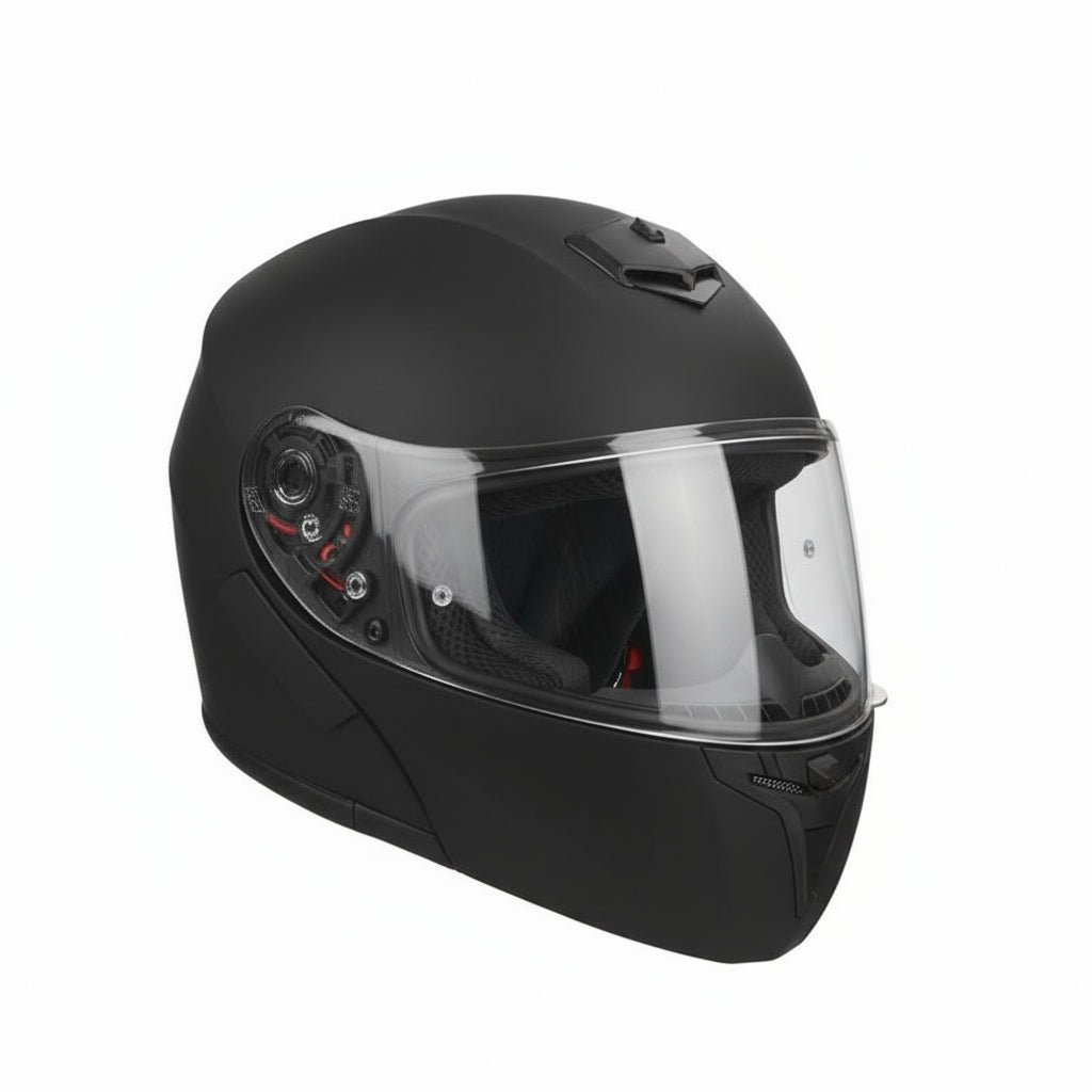 UCHOOSE Casco Modular Flip-Up Negro Mate (Certificación DOT)
