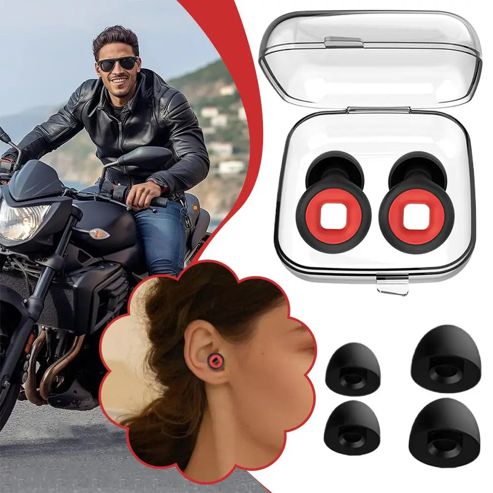 Tapones Anti-Ruido para Motociclistas y Descanso – Sueño Profundo y Protección Auditiva