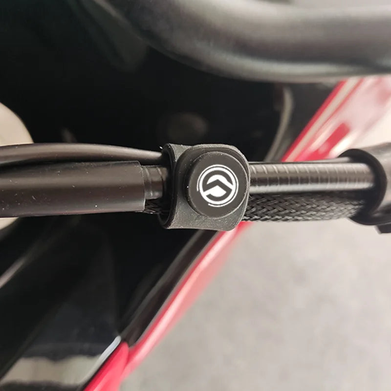 Pack de 8 Correas de Silicona ZYAKO – Fijación de Cables para Motos