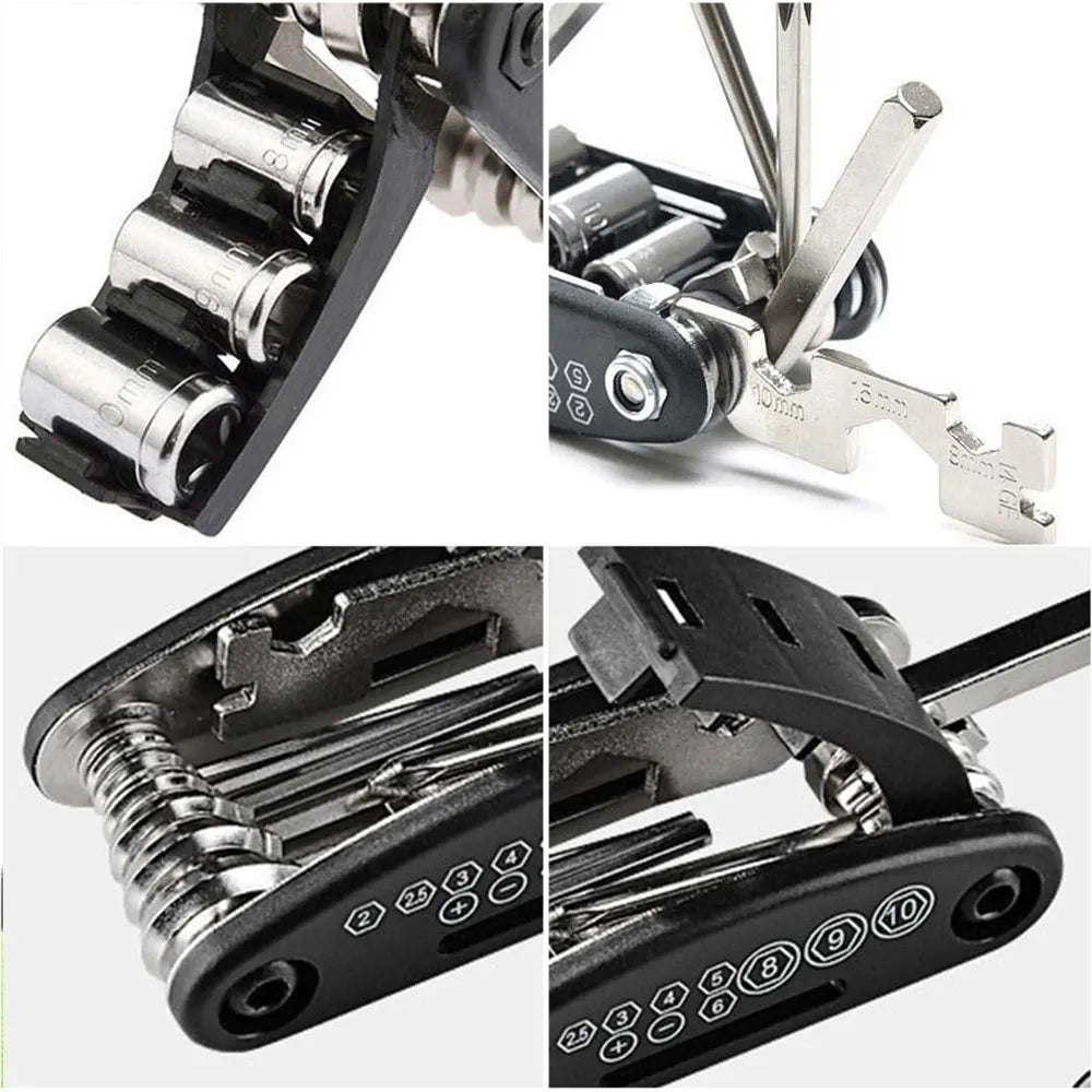 Multiherramienta 16 en 1 para Moto – Compacta y Portátil 🔧