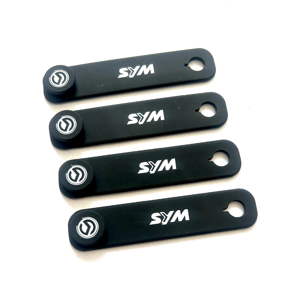 Pack de 8 Correas de Silicona ZYAKO – Fijación de Cables para Motos